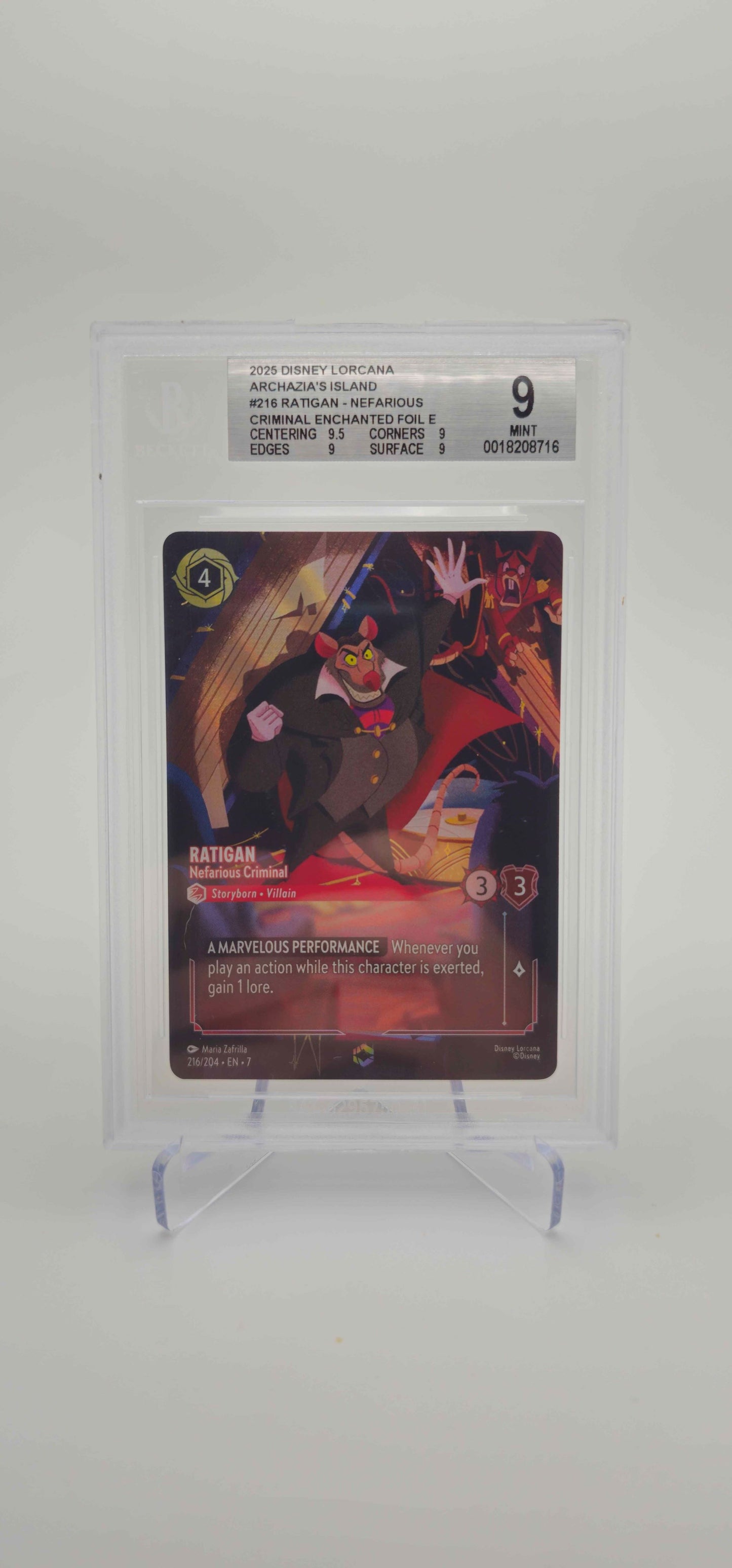 BGS 9 - EN - Ratigan, Nefarious Criminal (Enchanted) - 216/204 - 7