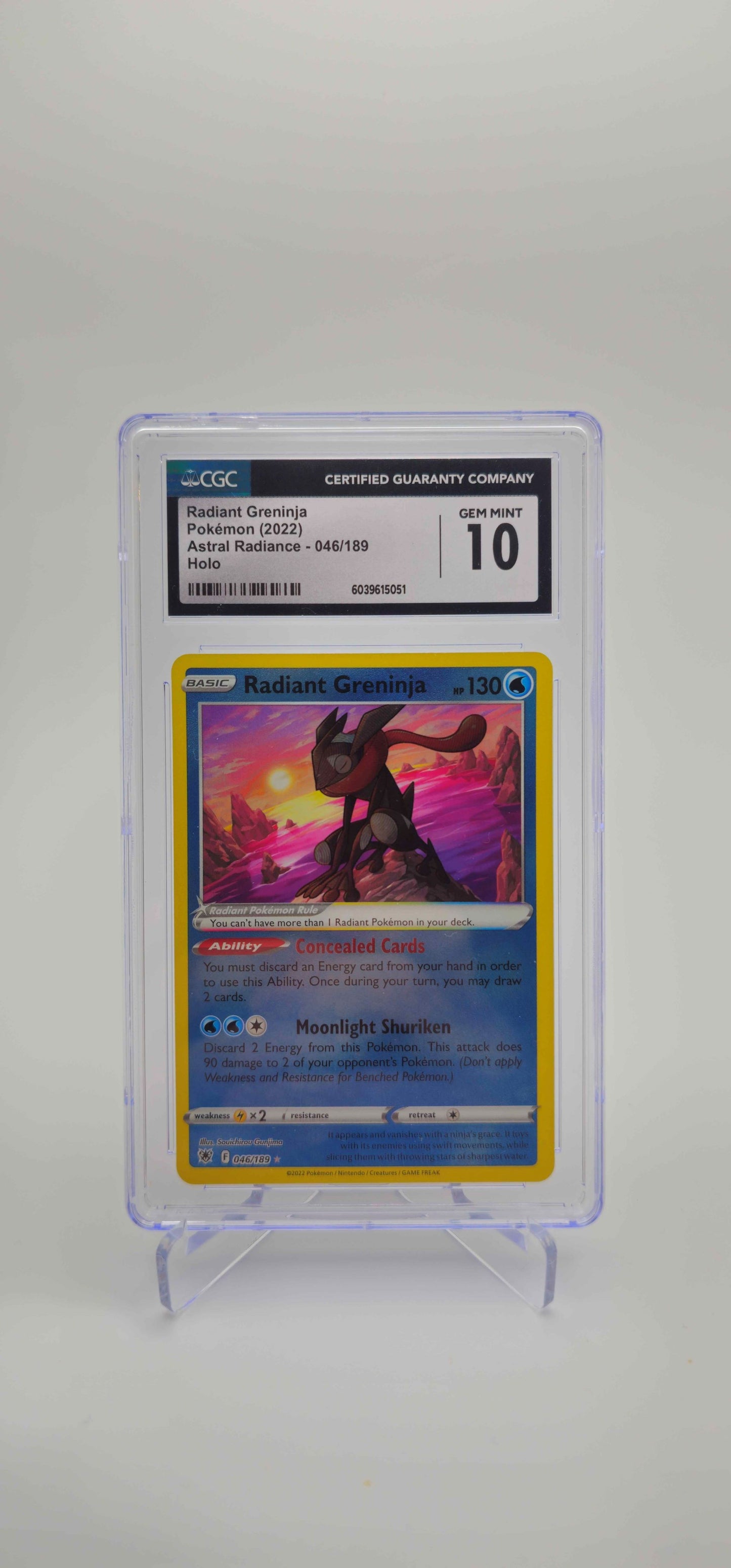 CGC 10 - EN - Radiant Greninja - 046/189 - SWSH10