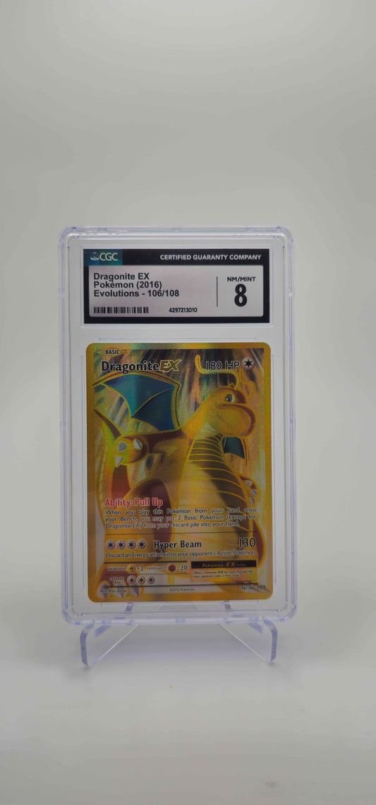 CGC 8 - EN - Dragonite EX (Full Art) 106/108 - EVO