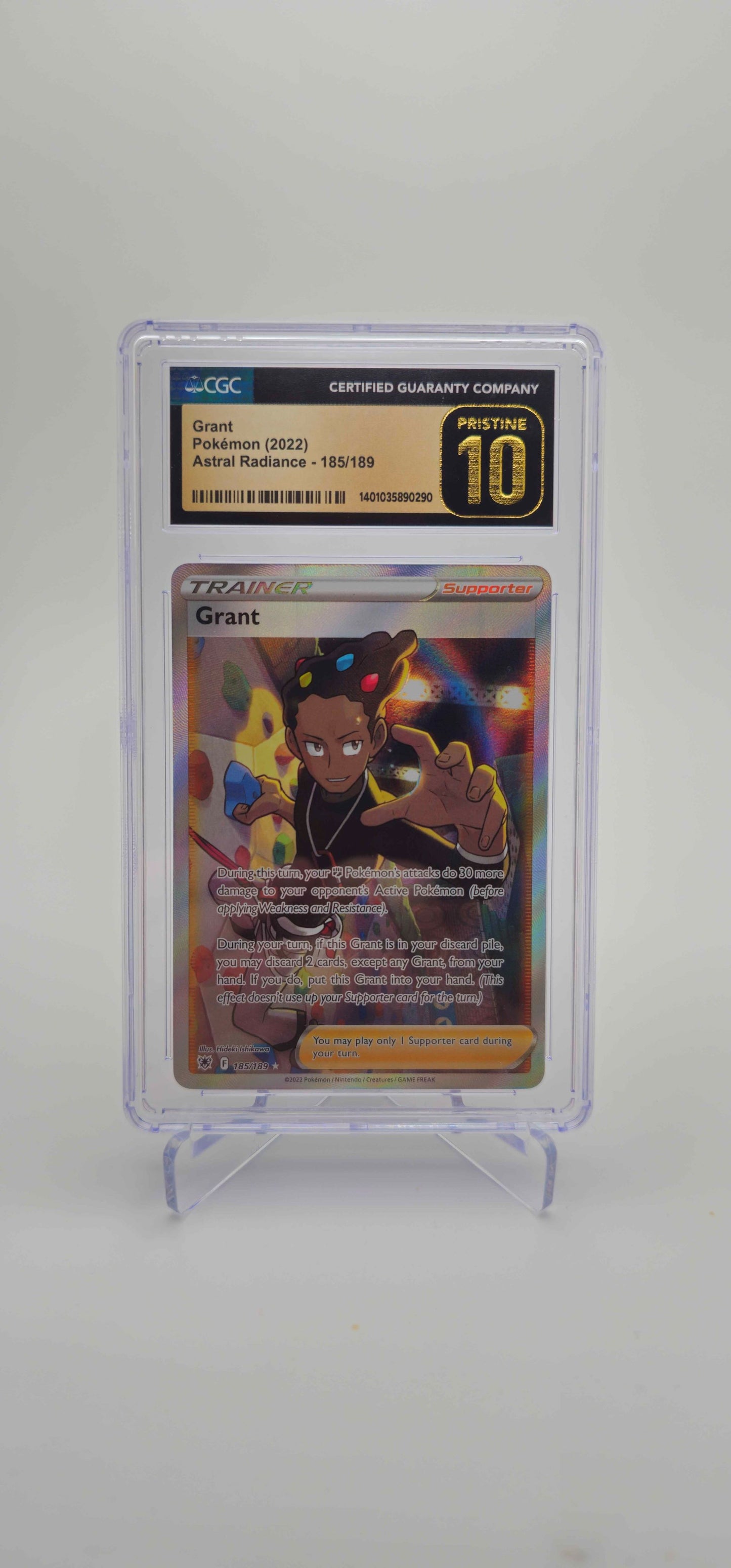 CGC 10 Pristine - EN - Grant (Full Art) 185/189 - SWSH10