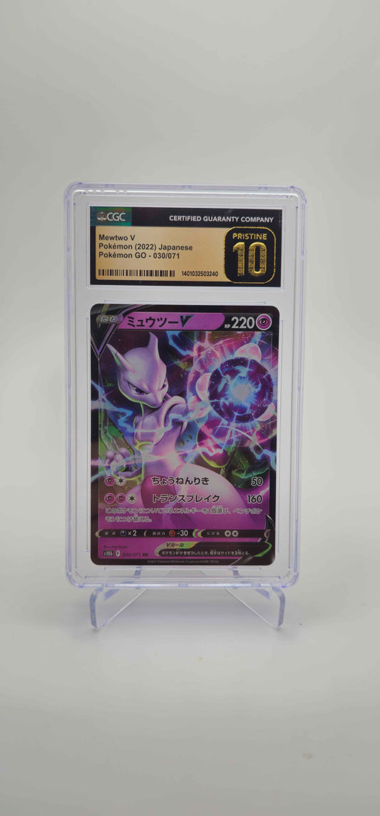 CGC 10 Pristine - JP - Mewtwo V 030/078 - S10B