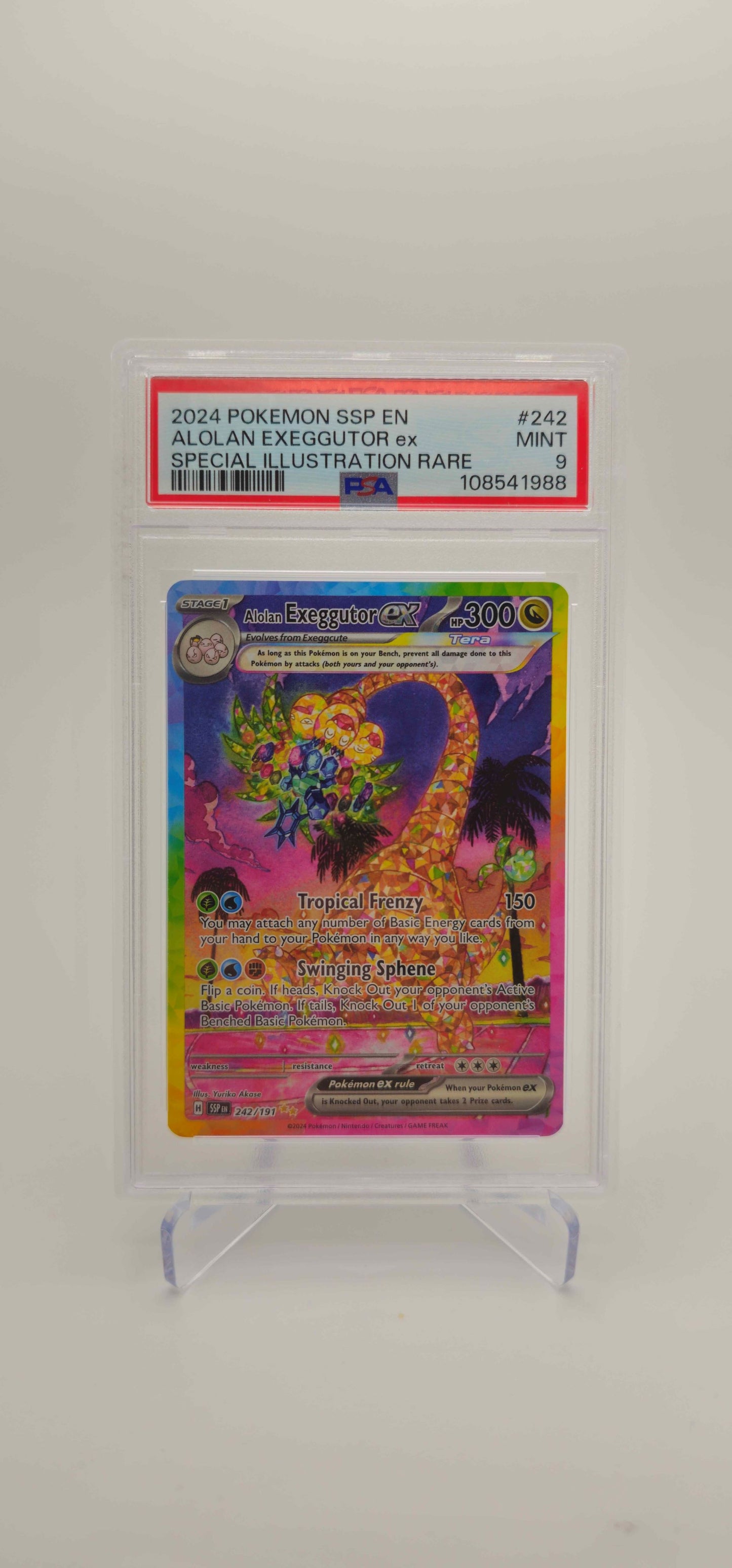 PSA 9 - EN - Alolan Exeggutor ex - 242/191 - SV08