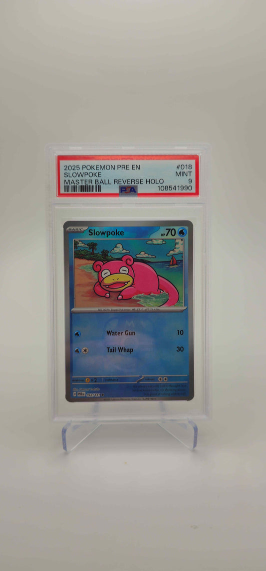 PSA 9 - EN - Slowpoke (Master Ball Pattern) - 018/131 - PRE