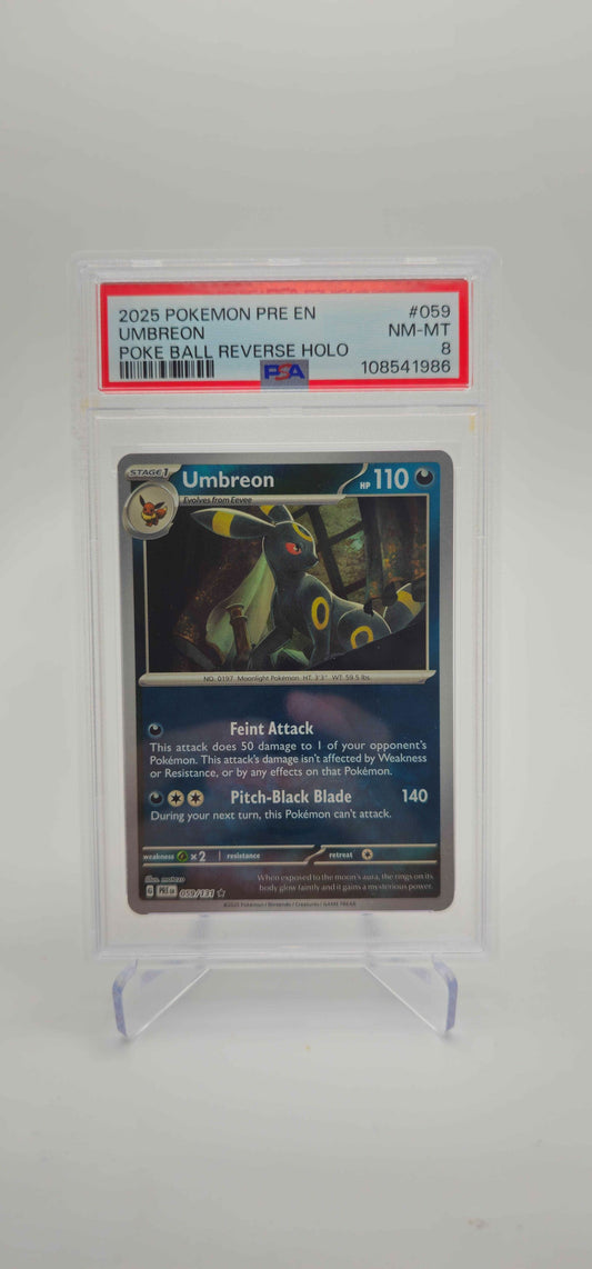 PSA 8 - EN - Umbreon (Poke Ball Pattern) - 059/131 - PRE
