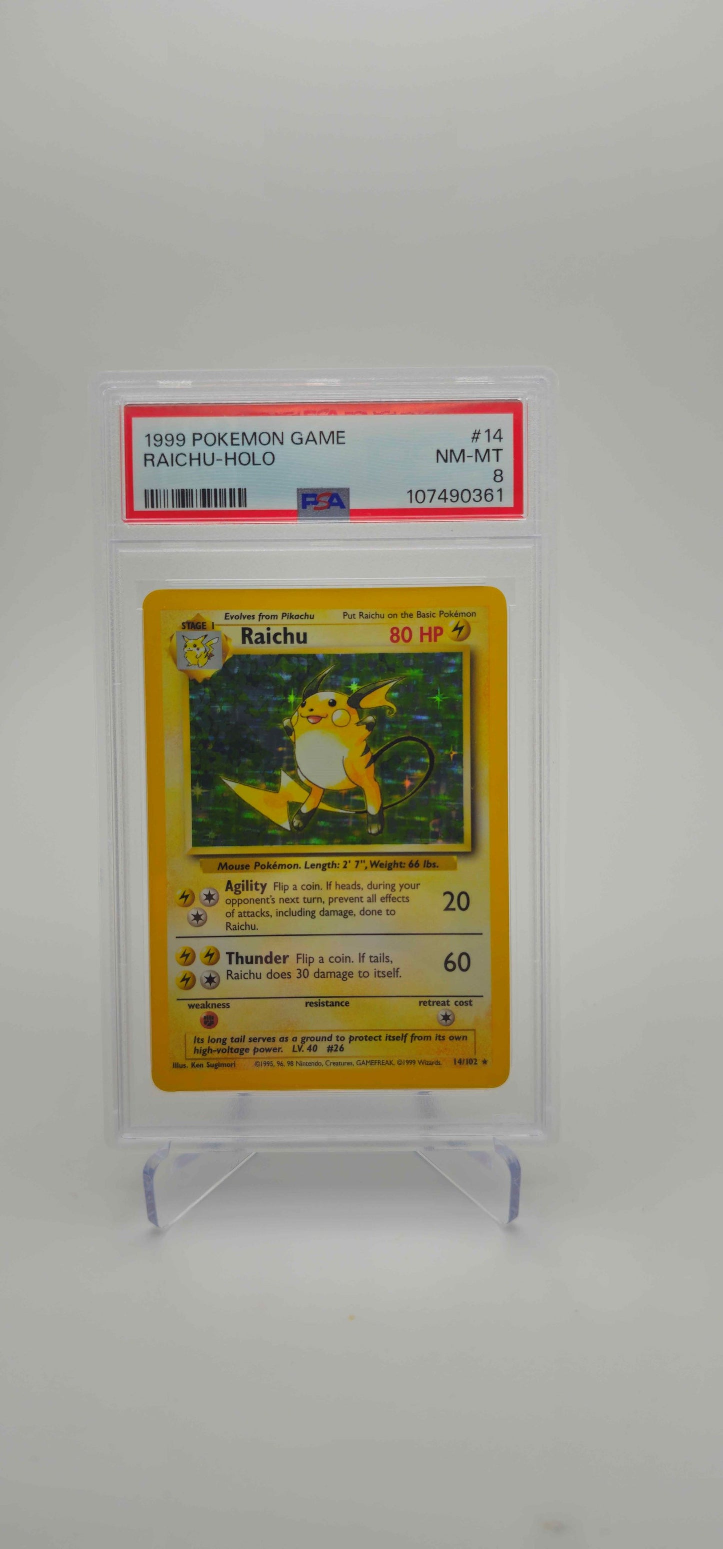 PSA 8 - EN - Raichu - 014/102 - BS