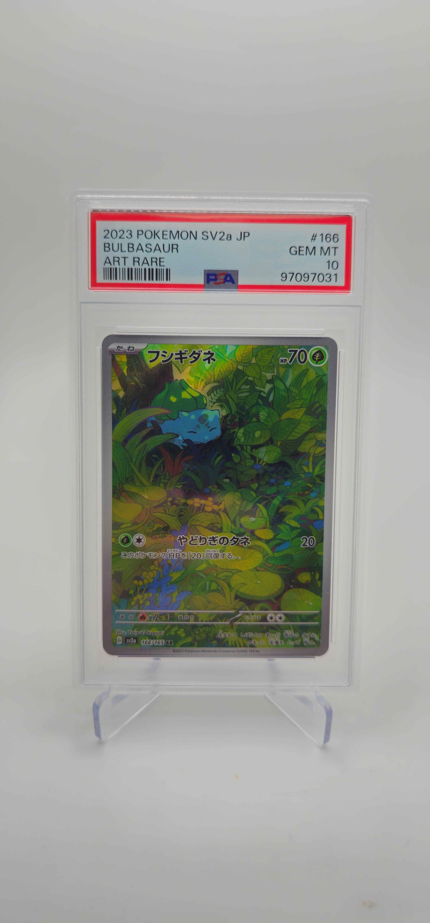 PSA 10 - JP - Bulbasaur 166/165 - SV2A