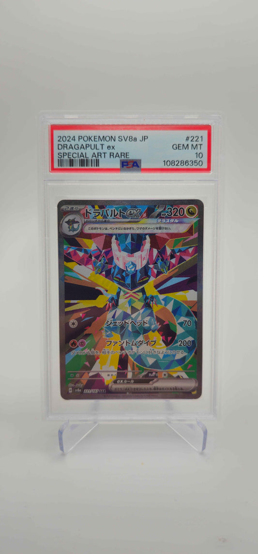 PSA 10 - JP - Dragapult ex - 221/187 - SV8a