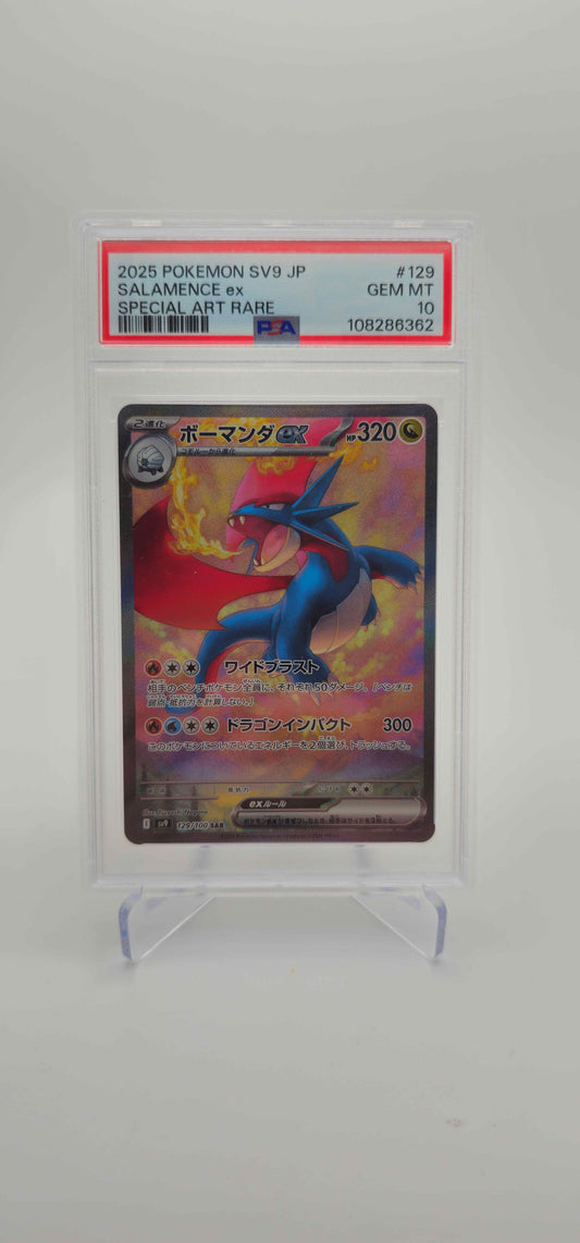 PSA 10 - JP - Salamence ex - 129/100 - SV9