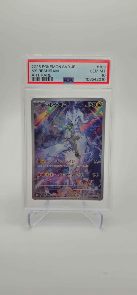 PSA 10 - JP - N's Reshiram - 109/100 - SV9