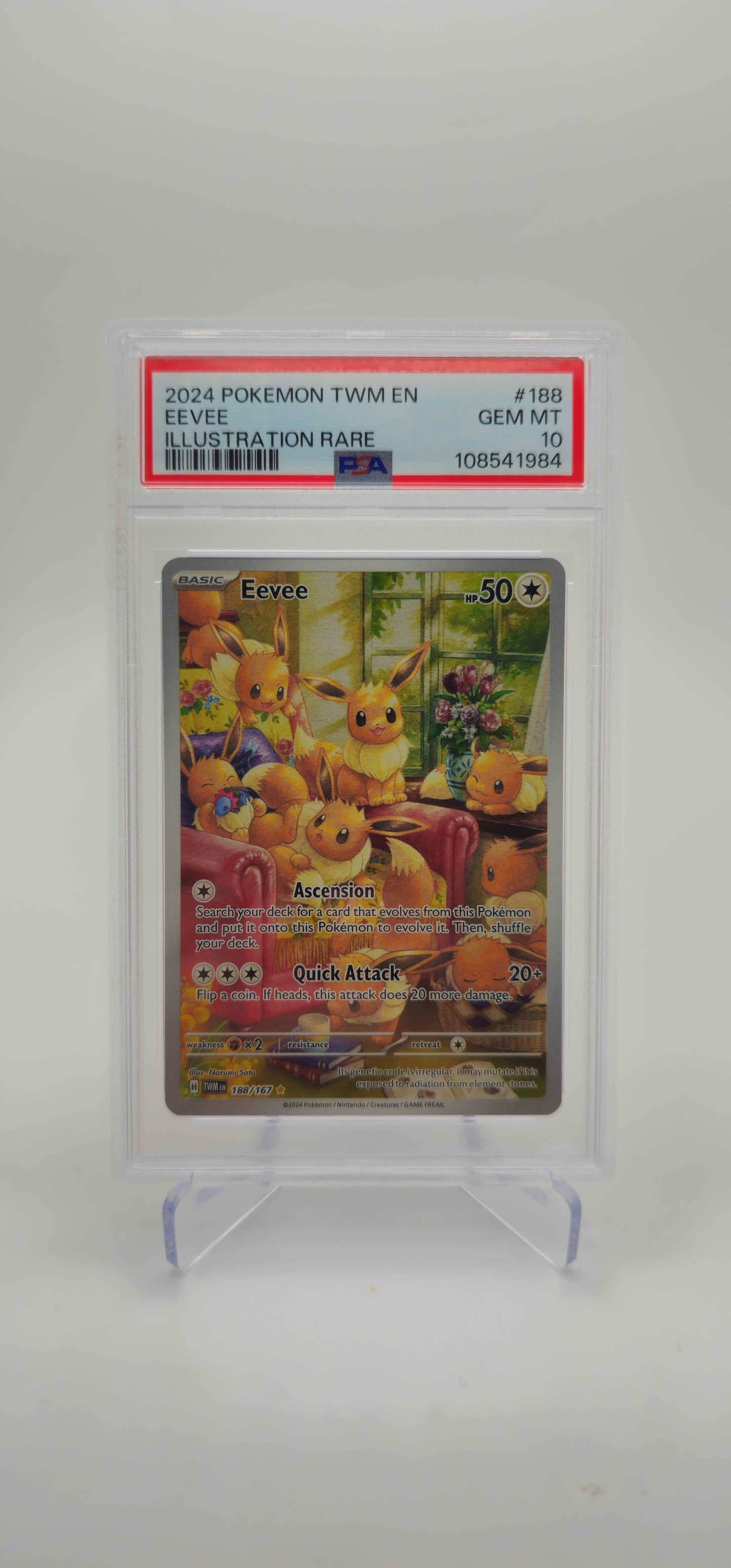 PSA 10 - EN - Eevee - 188/167 - TWM