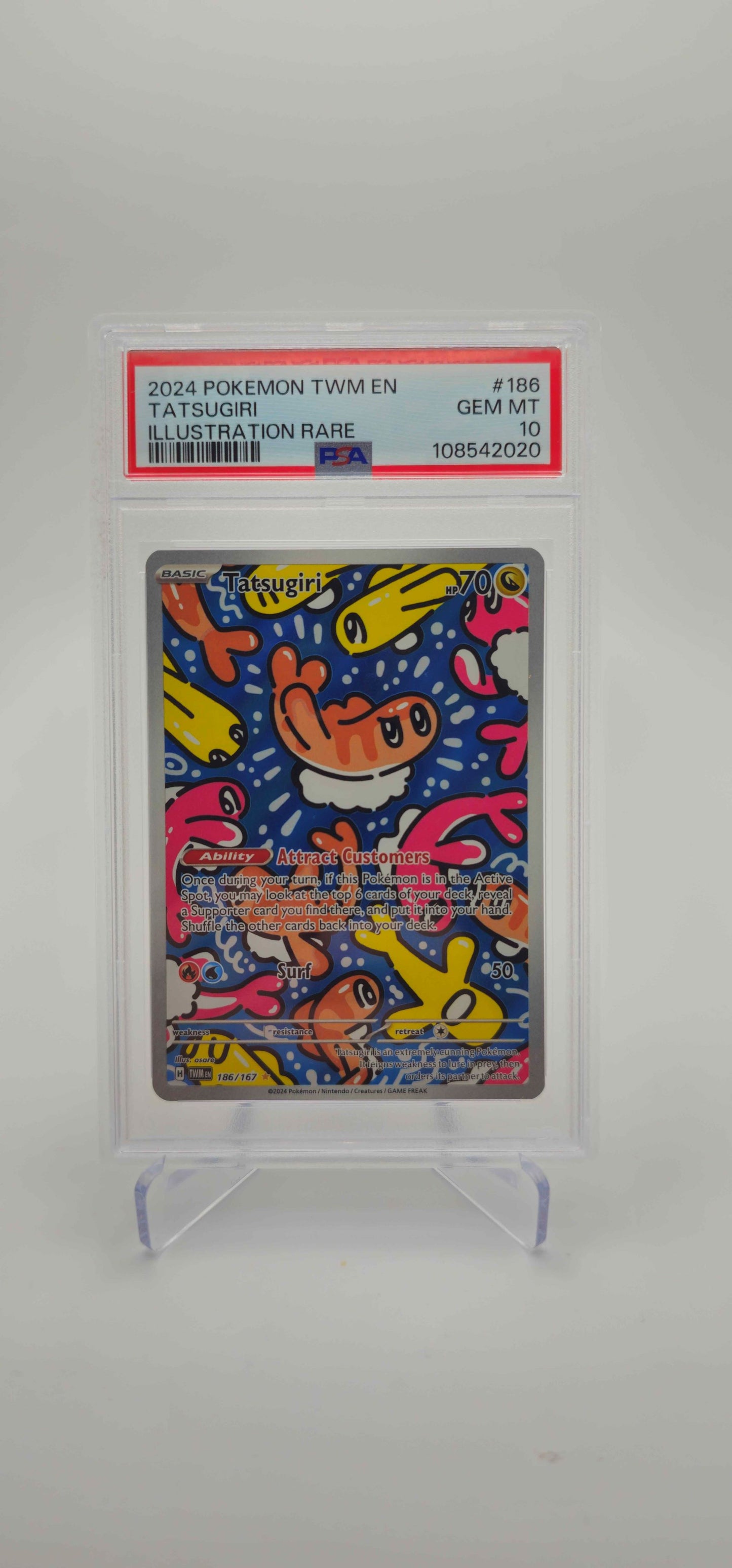 PSA 10 - EN - Tatsugiri - 186/167 - TWM