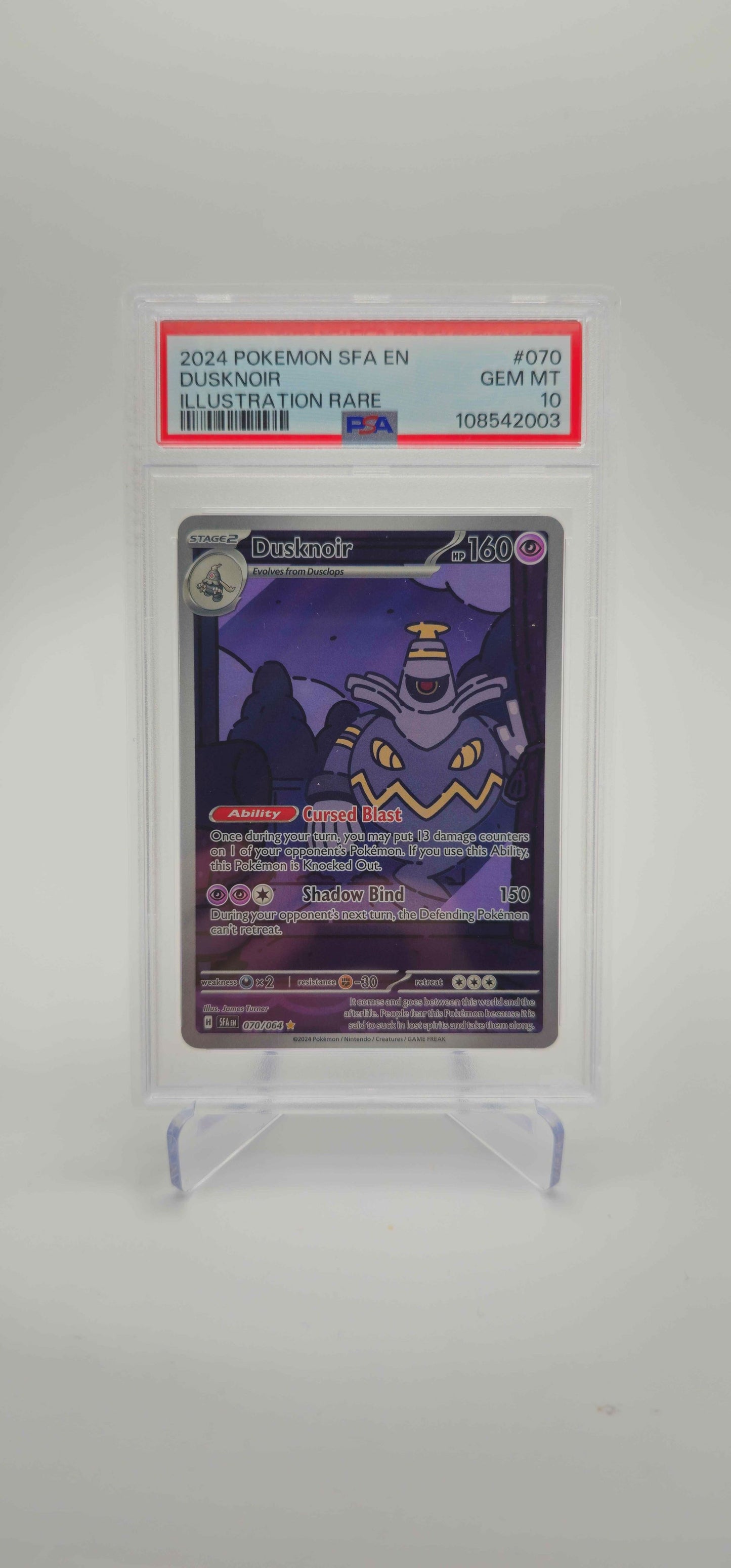 PSA 10 - EN - Dusknoir - 070/064 - SFA
