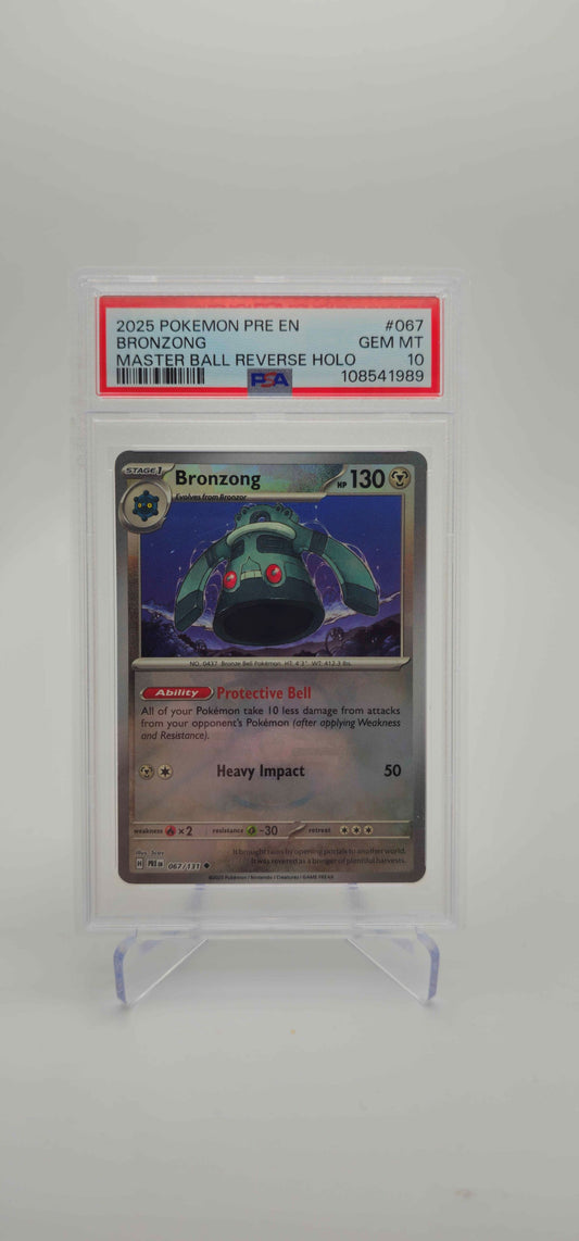 PSA 10 - EN - Bronzong (Master Ball Pattern) - 067/131 - PRE