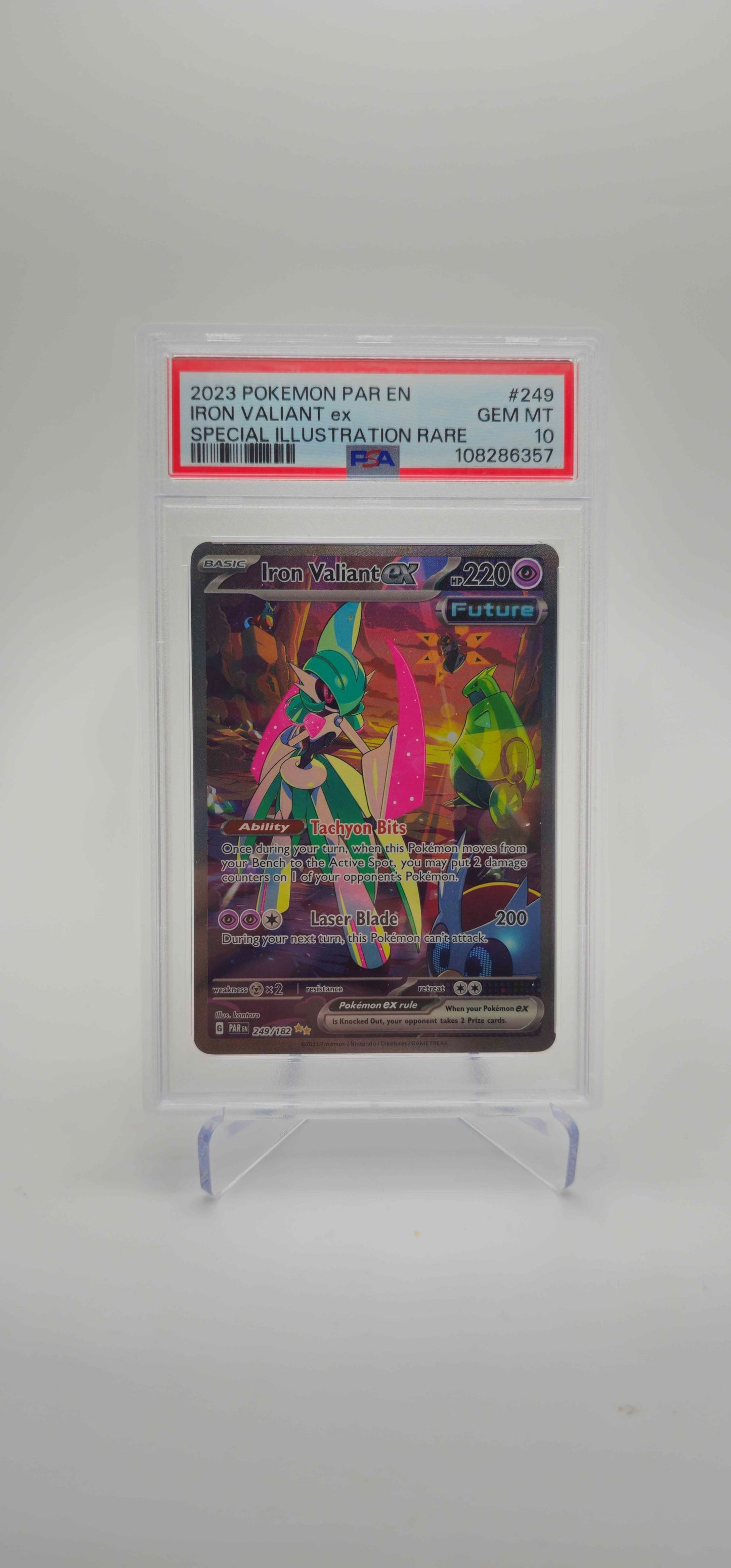 PSA 10 - EN - Iron Valiant ex - 249/182 - PAR
