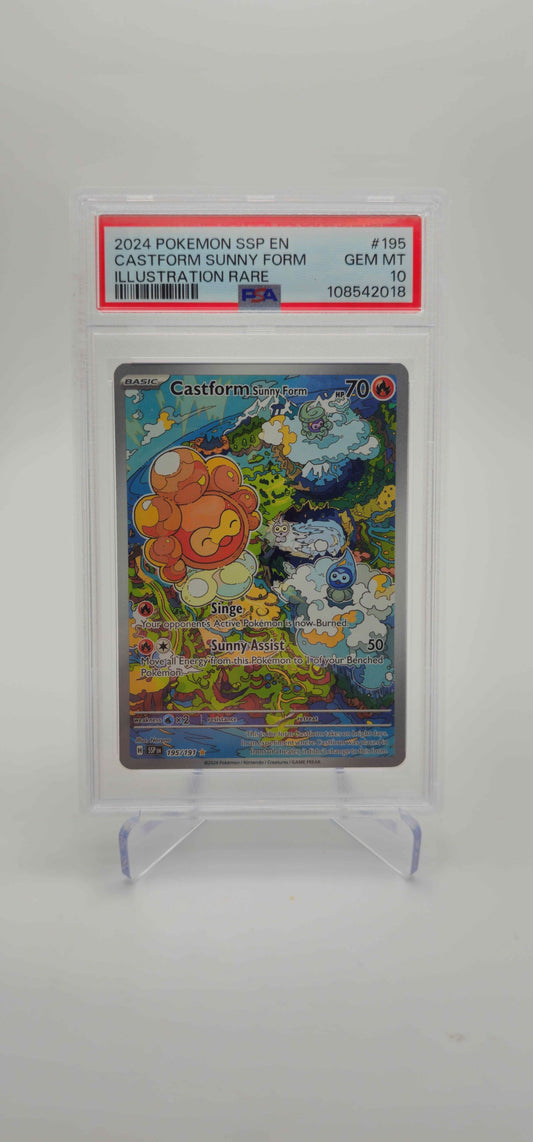 PSA 10 - EN - Castform Sunny Form - 195/191 - SSP