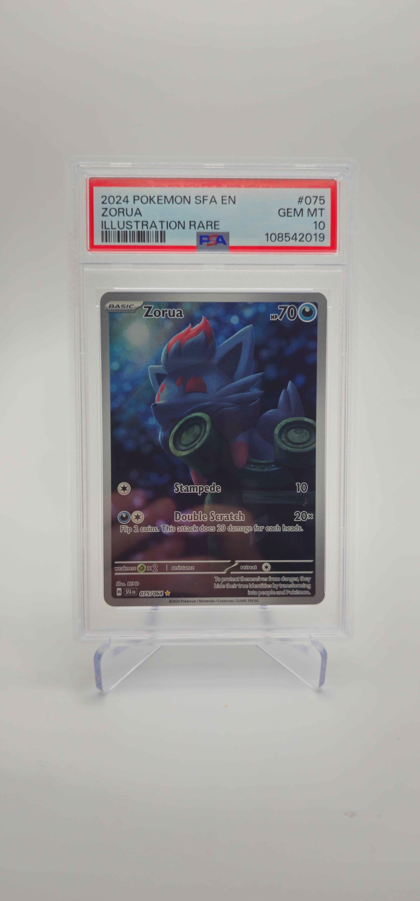 PSA 10 - EN - Zorua - 075/064 - SFA