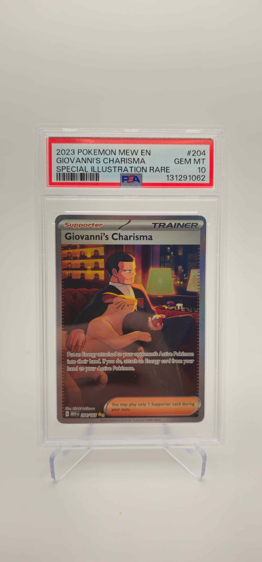PSA 10 - EN - Giovanni's Charisma - 204/165 - MEW