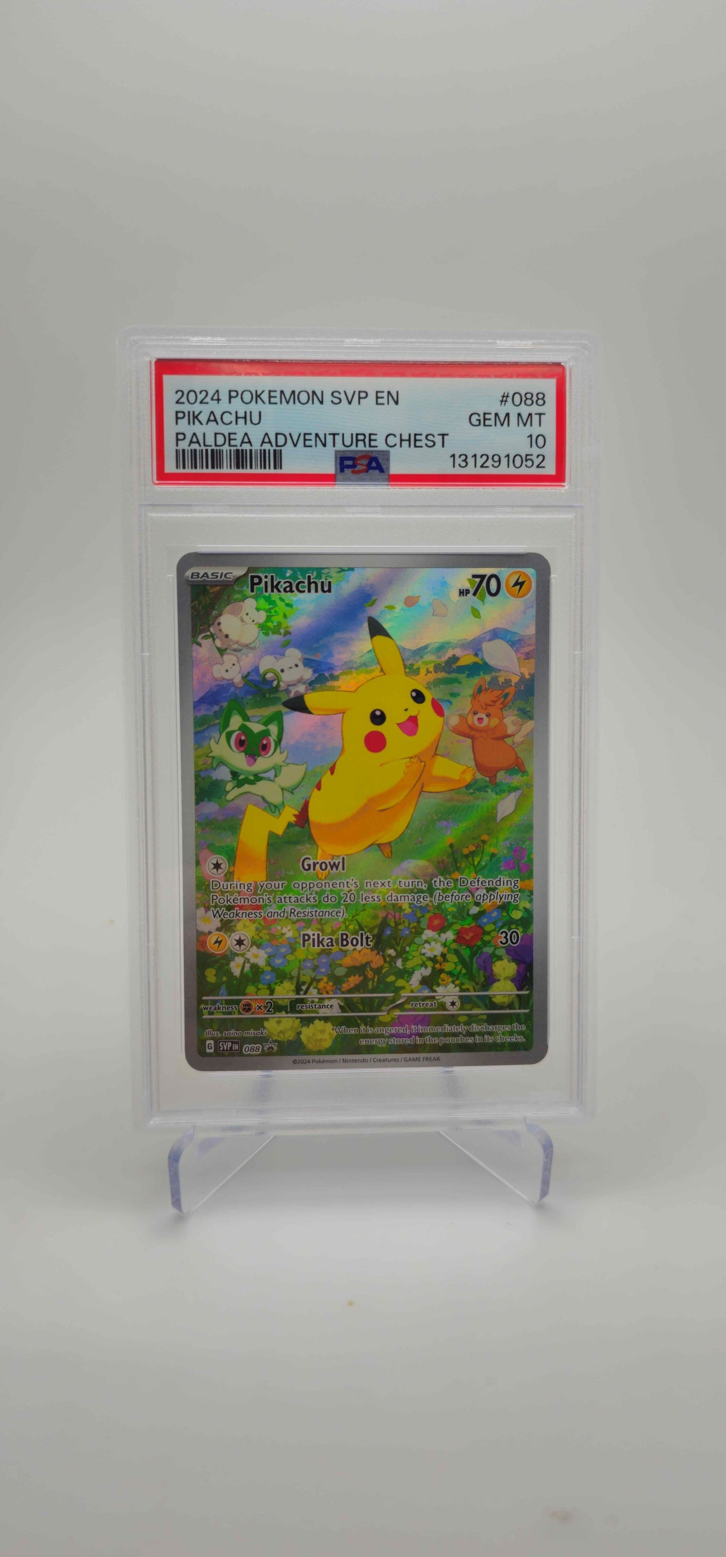 PSA 10 - EN - Pikachu - 088 - SVP