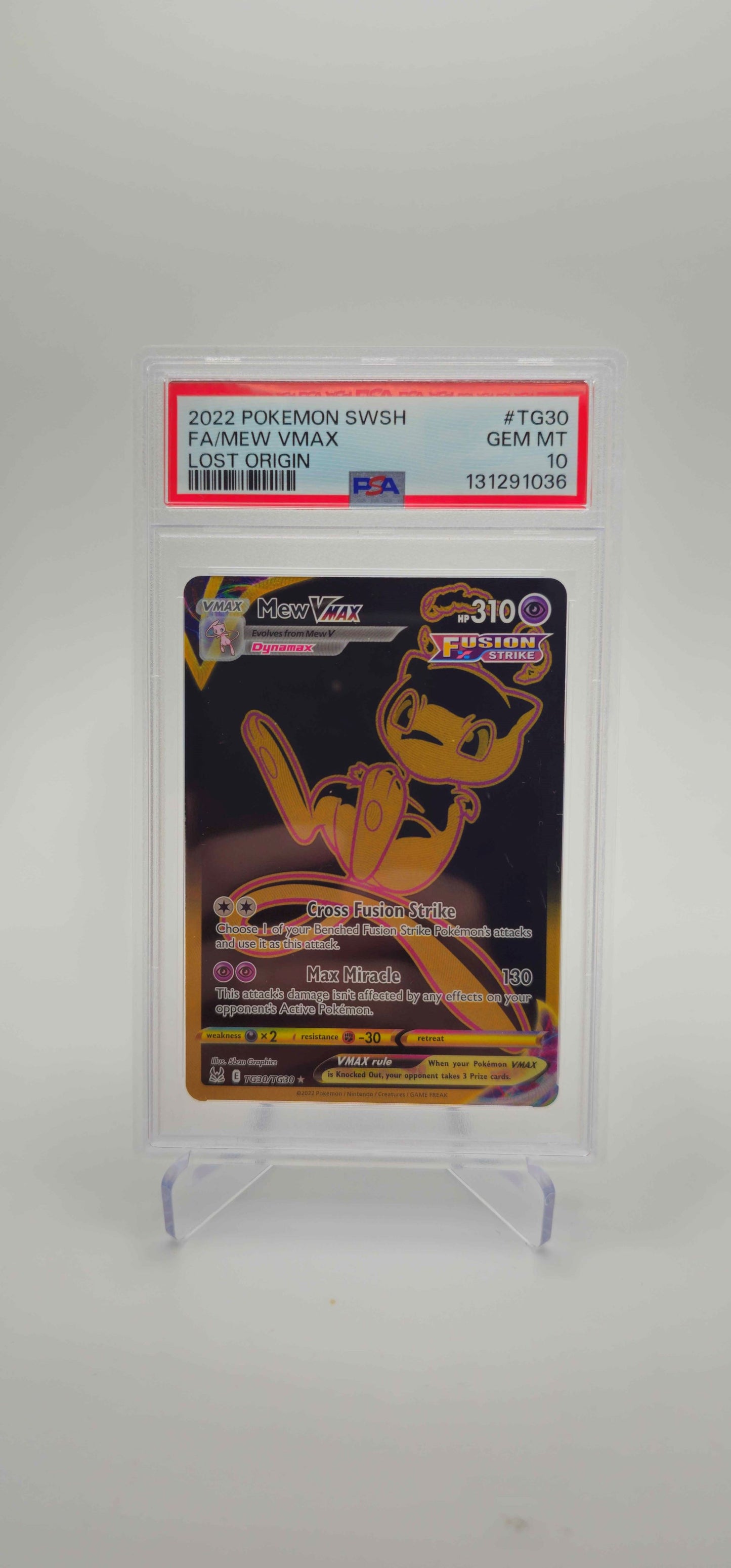 PSA 10 - EN - Mew VMAX (Secret) - TG30/TG30 - SWSH11