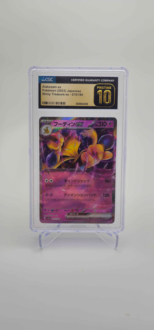 CGC 10 Pristine - JP - Alakazam EX 075/190 - SV4A