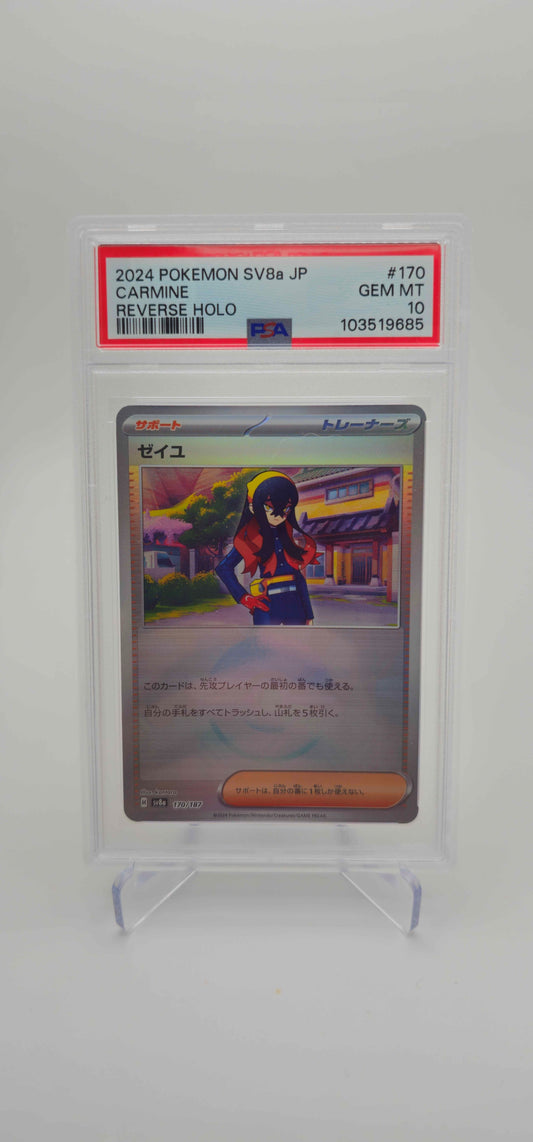 PSA 10 - JP - Carmine (Mirror Foil) 170/187 - SV8A