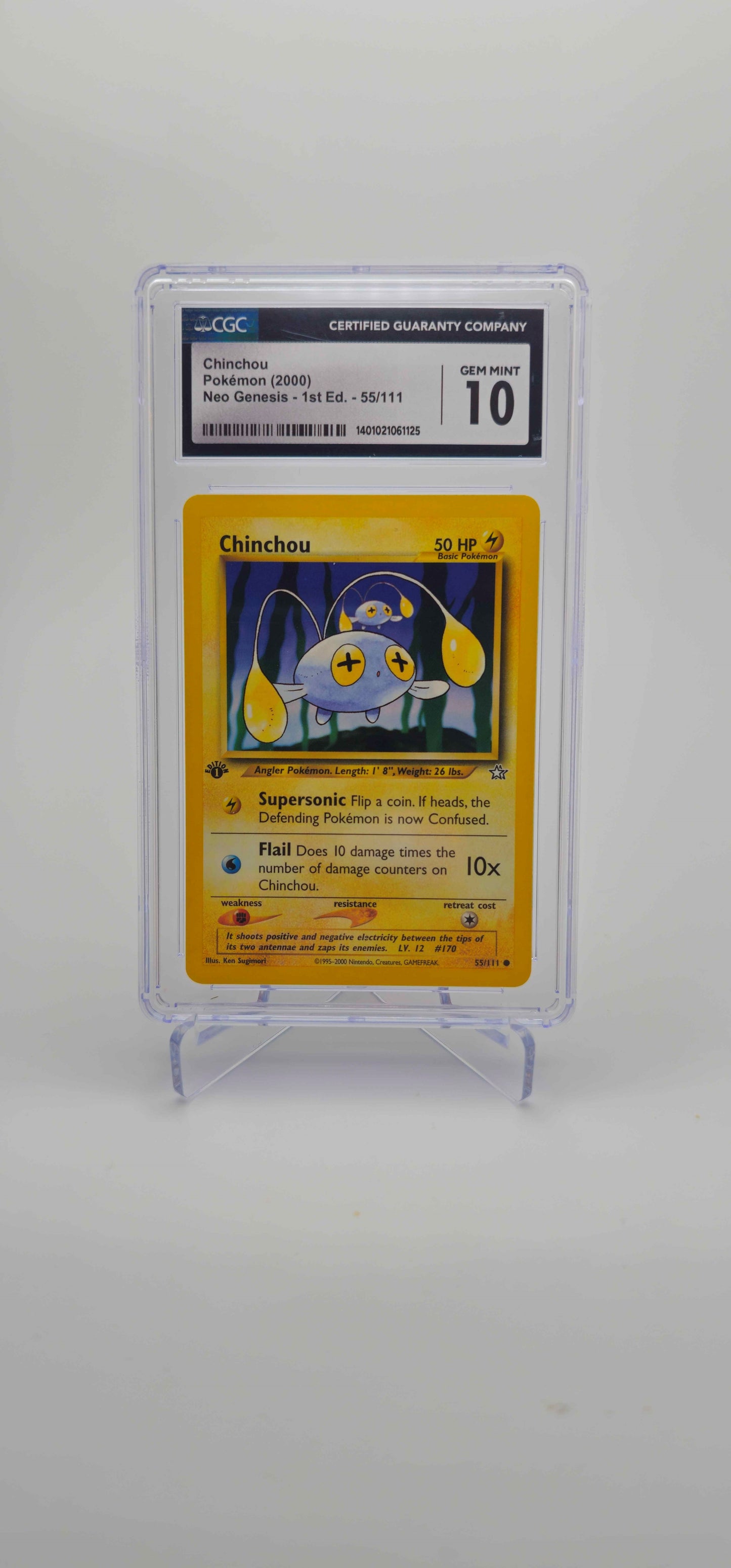 CGC 10 - EN - Chinchou 1st ED 055/111 - N1