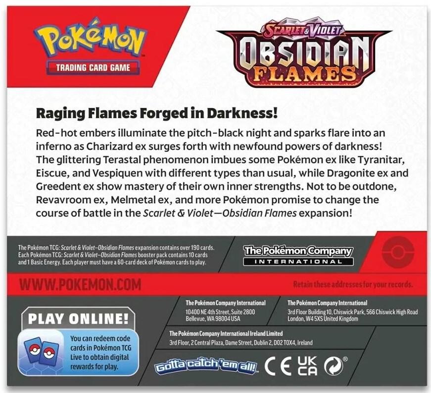 Obsidian Flames Booster Box - SV03: Obsidian Flames (OBF)
