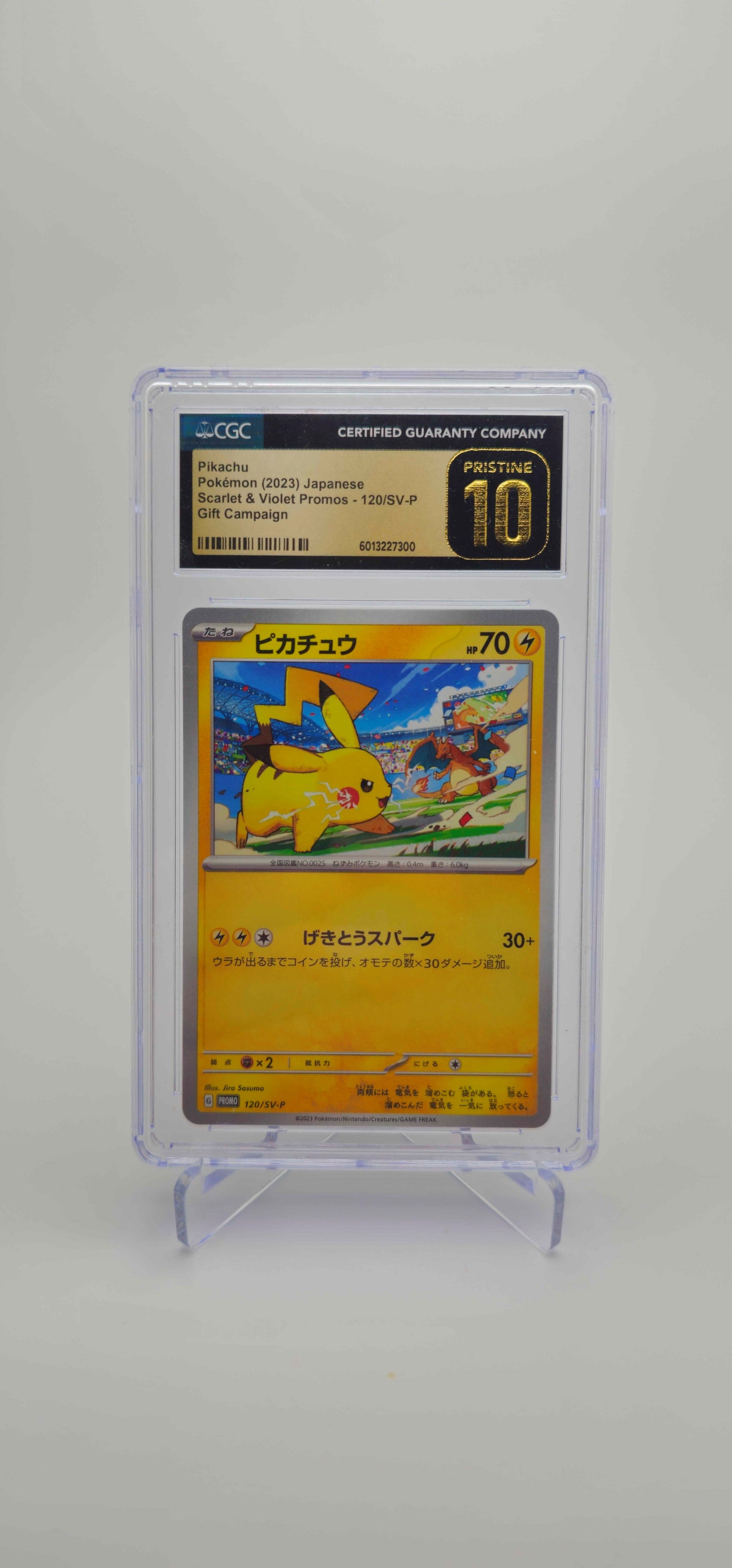 CGC 10 Pristine - JP - Pikachu 120/SV-P - SVP