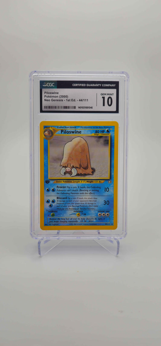 CGC 10 - EN - Piloswine 1st ED 044/111 - N1