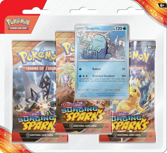 Surging Sparks 3 Pack Blisters [Quagsire] - SV08: Surging Sparks (SSP)