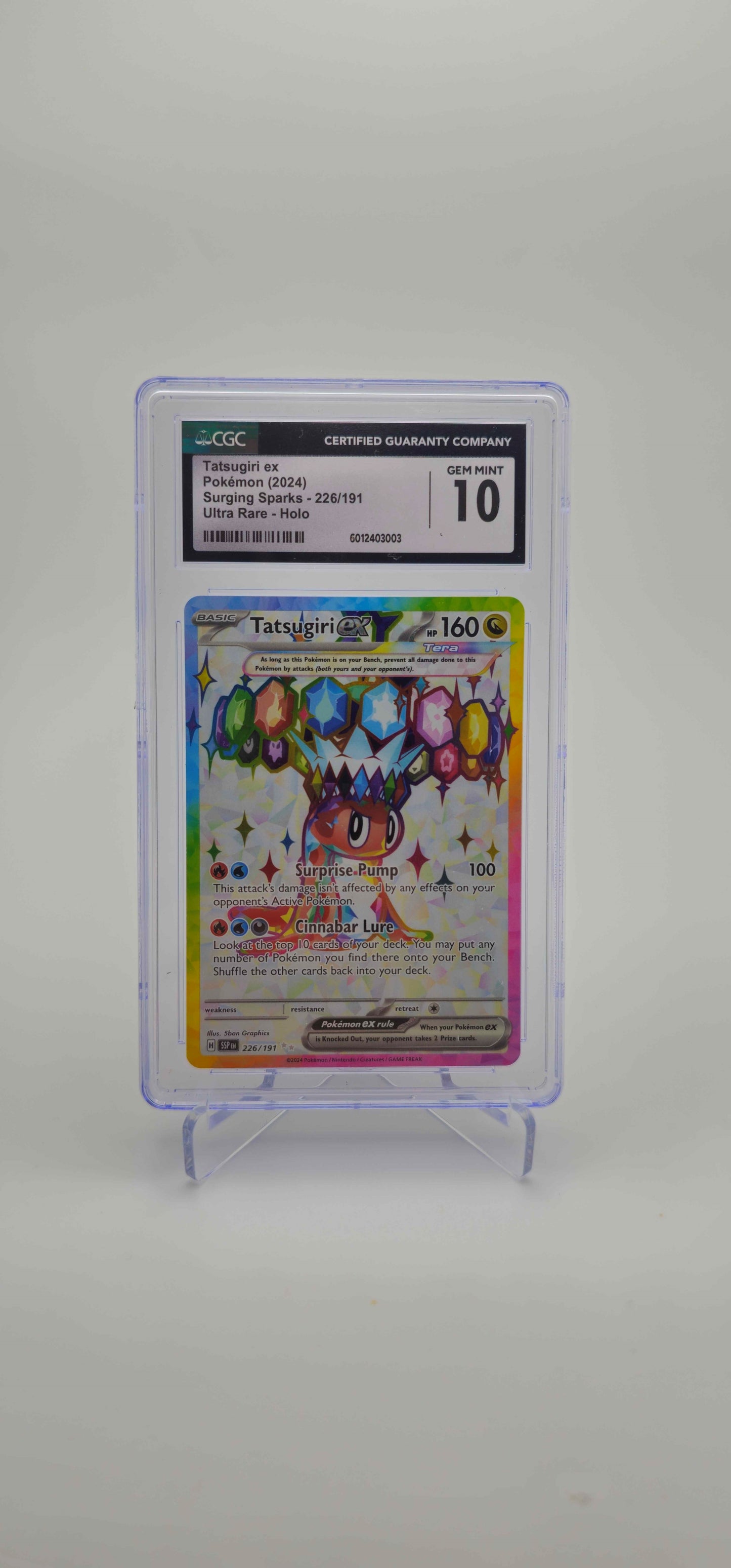 CGC 10 - EN - Tatsugiri EX 226/191 - SV08